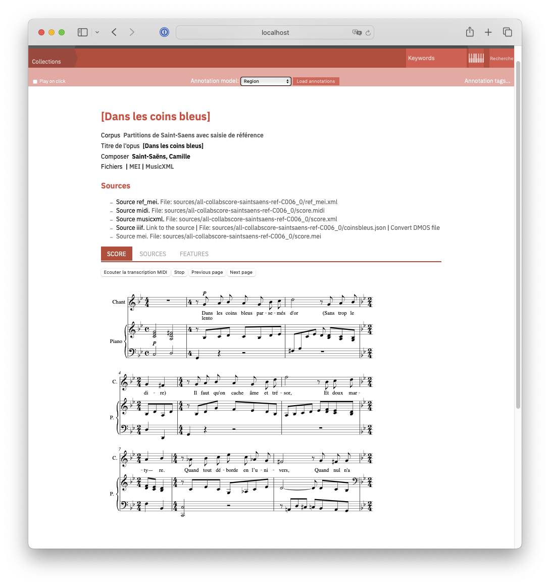 Page of an Opus